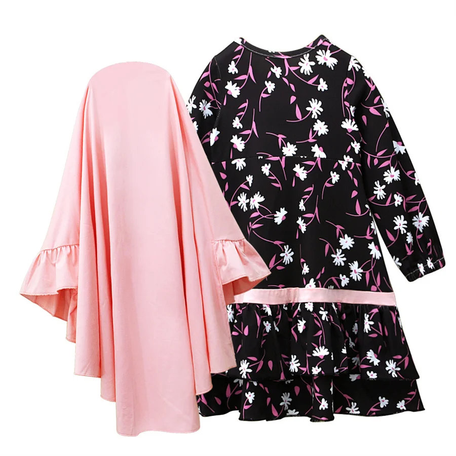 Мусульманская женская молитва женское платье с принтом детский исламский