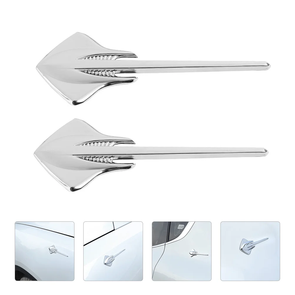 

2 шт., декоративные металлические наклейки в виде листьев