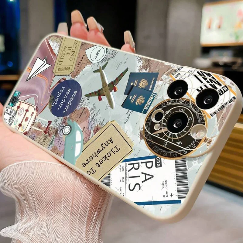 Фото Чехол для Xiaomi 11 Lite 5G NE Mi 14T 14 13T 13 12T 12 Poco F6 F5 X5 X6 X3 M6 Pro4G Travel Element Pattern Eye Design Чехол для телефона №2