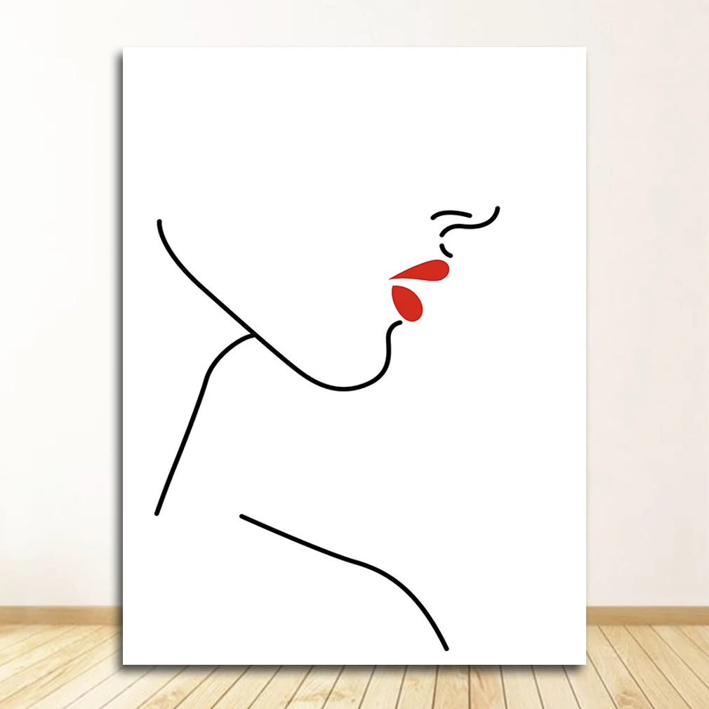 

Фигурка тела, ручные плакаты и печать для гостиной, абстрактная леди, рисунок, картина, домашний декор, искусство стен