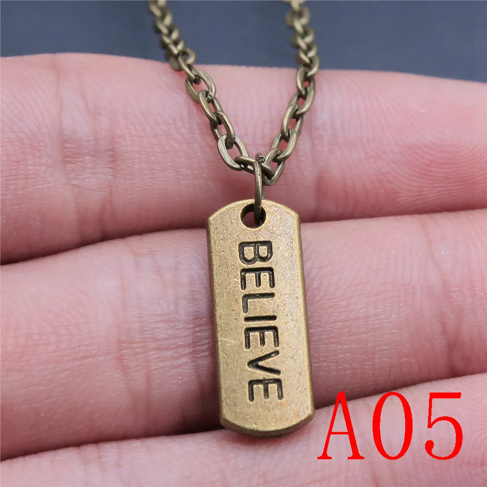 Подвески с бронзовой пластиной для ювелирных изделий Женская цепочка на шею