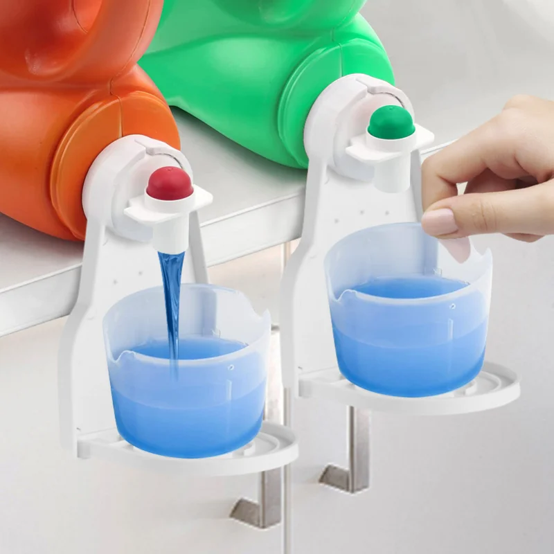 

2pcs/pack Laundry Station Accessories No Mess Drip Catcher Detergent Cup Holder Laundry Soap Station Organizer