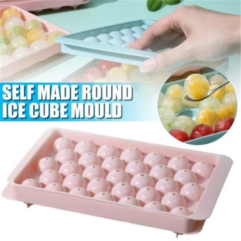 

Ice Cube Maker Tray Mold, Ice Ball Maker Cocktail Whiskey Bar Accessory Home DIY 33/18 Cavity Sphere Round Mould Kitchen Gadgets