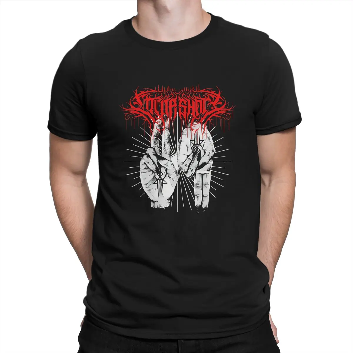 Оригинальная футболка Lorna Shore для мужчин американская модель Базовая с круглым