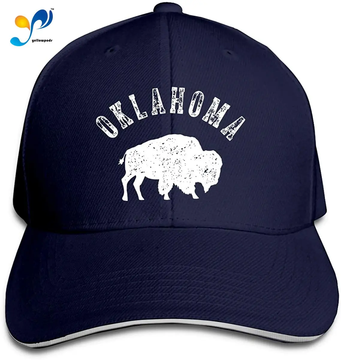 

Vintage Oklahoma Buffalo Bison Men Cotton Classic Baseball Cap Adjustable Size