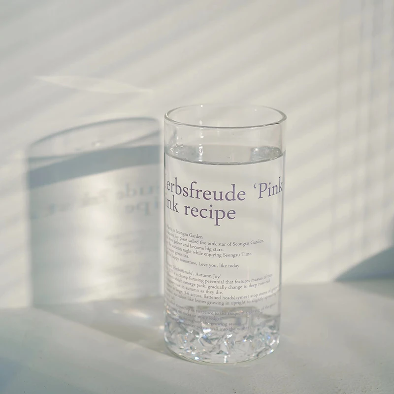 

500Ml Korean Letter Simple Retro Coffee Couple Dessert Milk Tea Cup Coffee Cup Heat-Resistant Mug Drinking Glasses Coffee Mugs