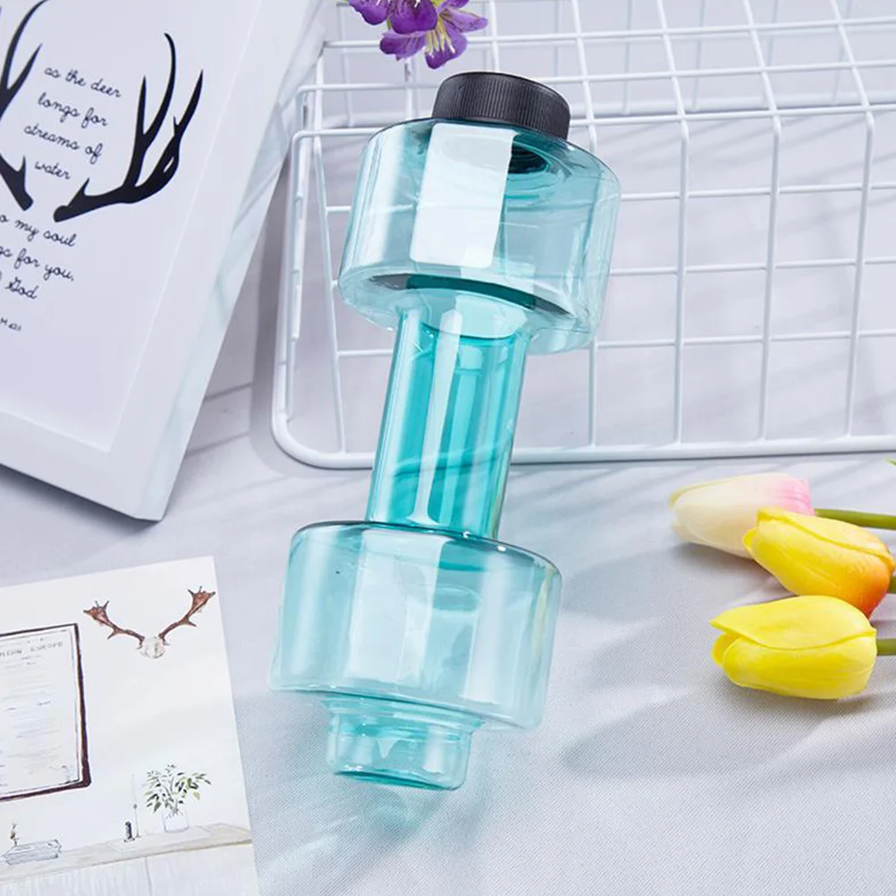 

Sports Water Bottle Dumbbell Shaped Portable Weight Water Bottles Large Capacity Fitness Water Jug for Outdoors Gym Yoga