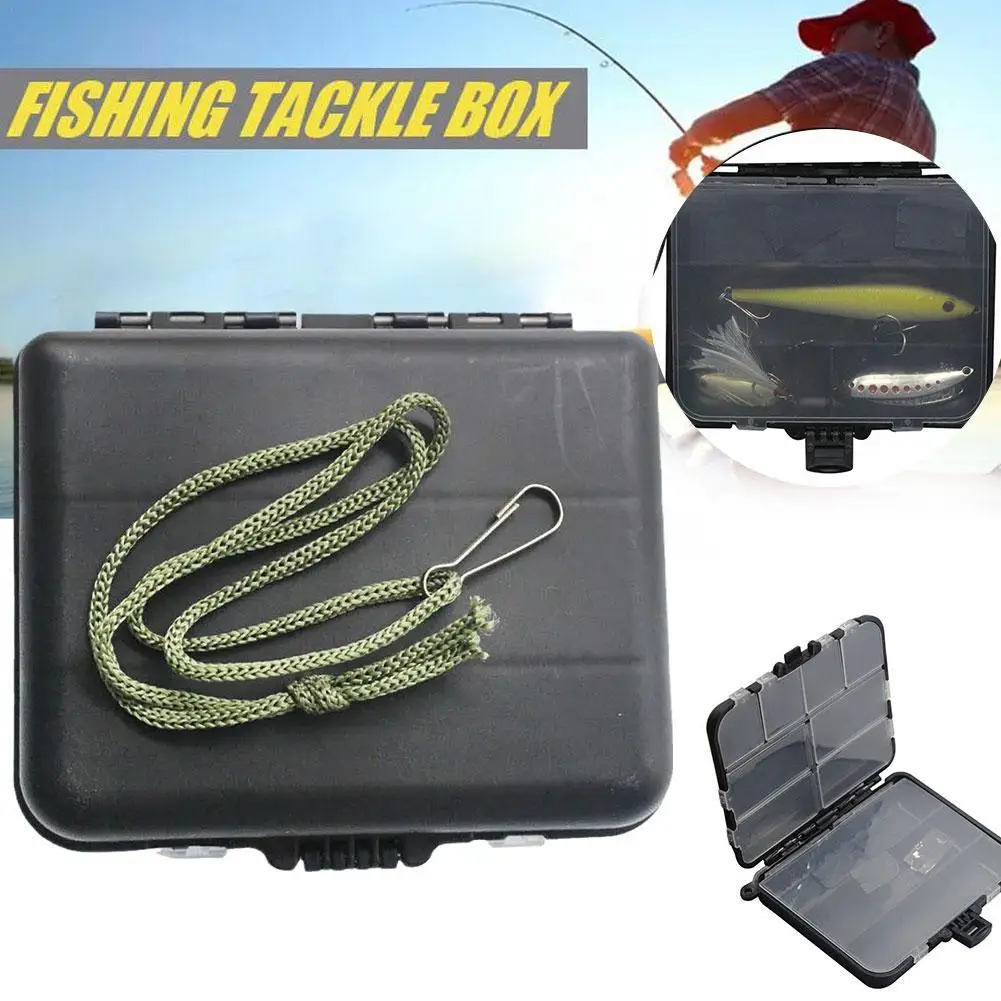 

Black Belted Rock Fishing Box Fishing Gear Outdoor Fishing Gear Removable Baffle Multifunctional Professional Equipment