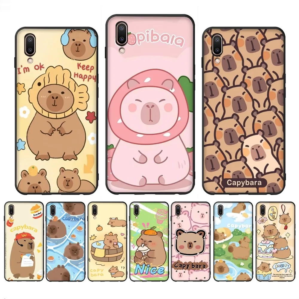 Чехол для телефона с рисунком капибары Redmi Note 4X5 A 6 7 8 T 9 9S 10 11 11S 11Epro Poco M3 pro