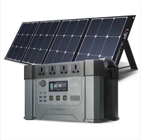 allpowers portable generator 110220v power station 2000w 700w emergency power supply with 200w monocrystalline solar panels