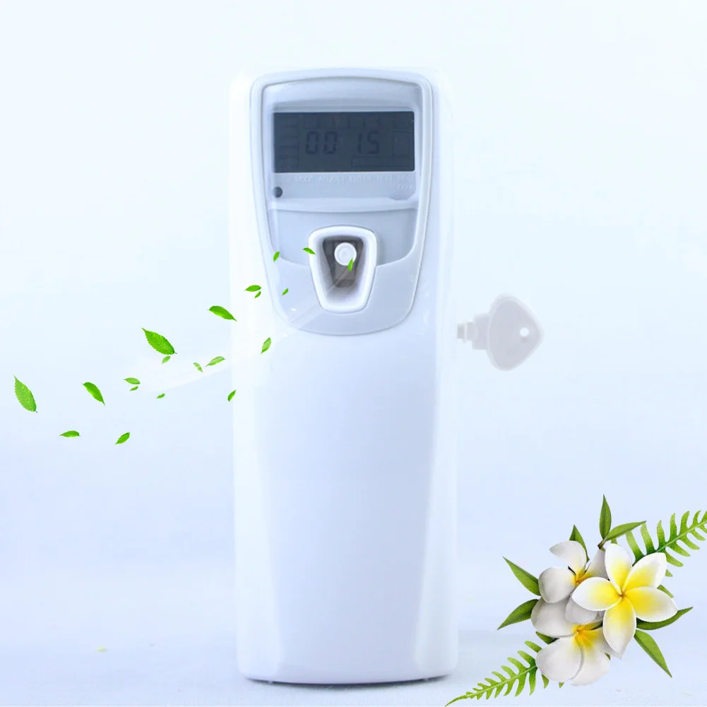 Automatic Fragrance Sprays Programable LCD Perfume Dispenser with Cans Put in Alcohol or Disinfectant Water for Office