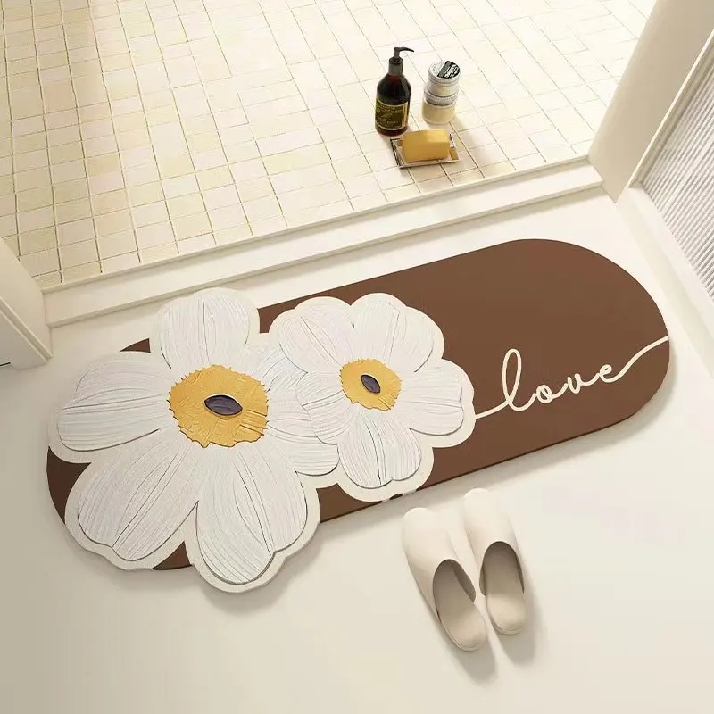 

Напольный коврик для ванной комнаты, противоскользящий серый коврик для ванной комнаты