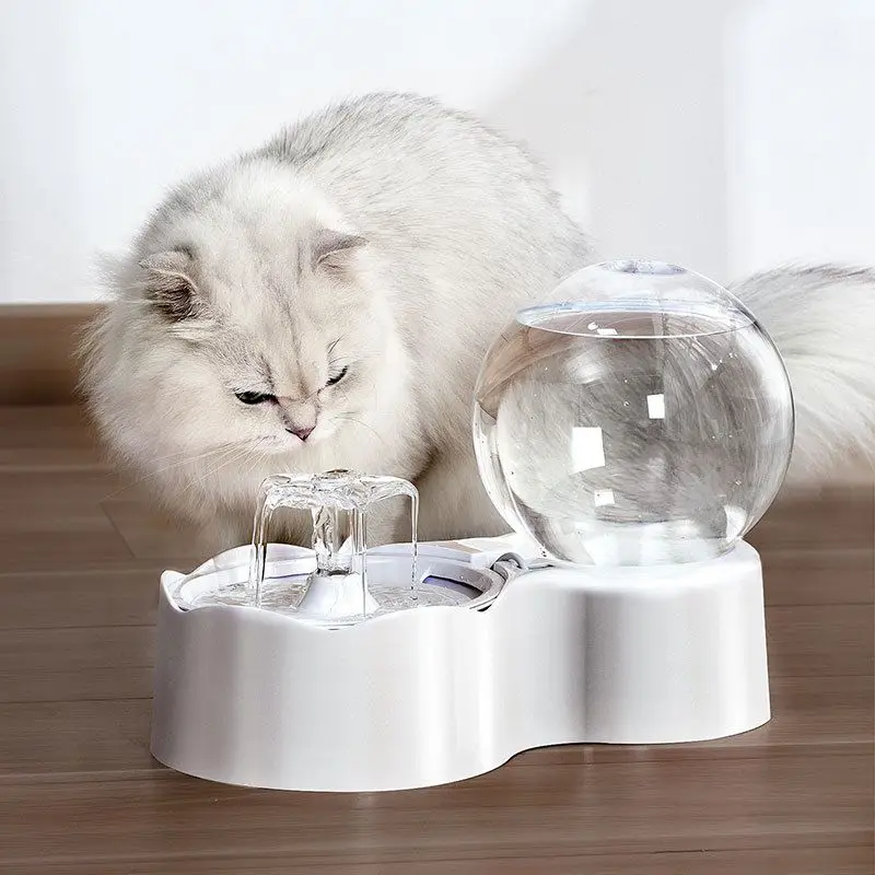 

Умная миска для воды для домашних животных, дозатор воды для собак и кошек, автоматический Циркуляционный фильтр воды, умный гравитационный...