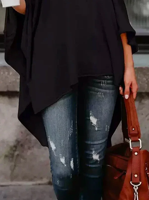 Gymystars весна-лето асимметричный однотонный топ с высоким и низким вырезом новинка