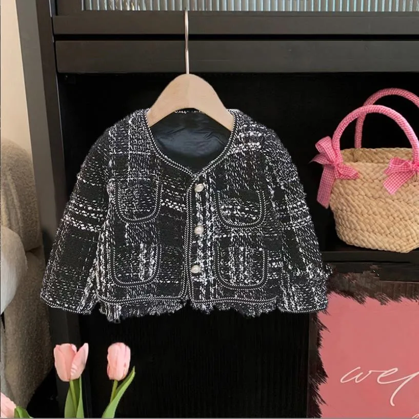 

Girl Korean Style Coats Spring Autumn New Sweet Tops Children Tassel Jacket Kids Elegant Jacket Cute Coats 1 2 3 4 6 8 Wz820