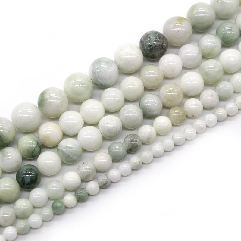 Бусины из натурального камня голубые белые персидские нефритовые хрустальные