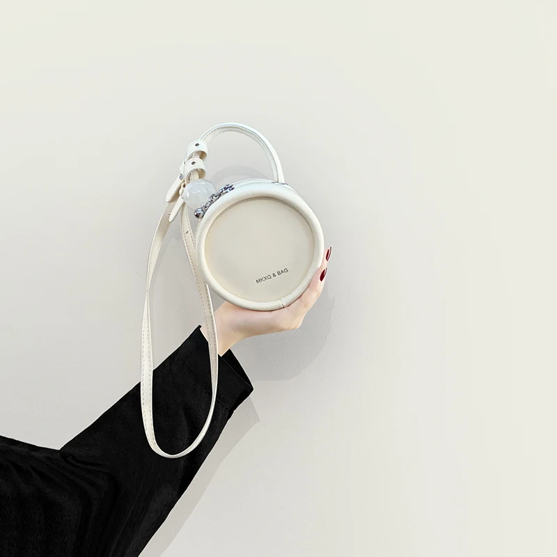 

New High-Grade Portable Mini Small round Bag Fashion Shoulder Messenger Bag