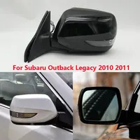 For Subaru Outback Legacy B4 2010 2011 Car Exterior Outside Wing Door Side Rearview Mirror Assembly Assy 9Pins