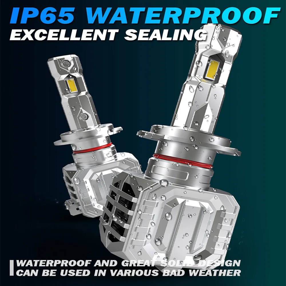 2 шт. H7 светодиодные лампы для фар супер яркие 20000Lm 6500K белые фары автомобилей Honda