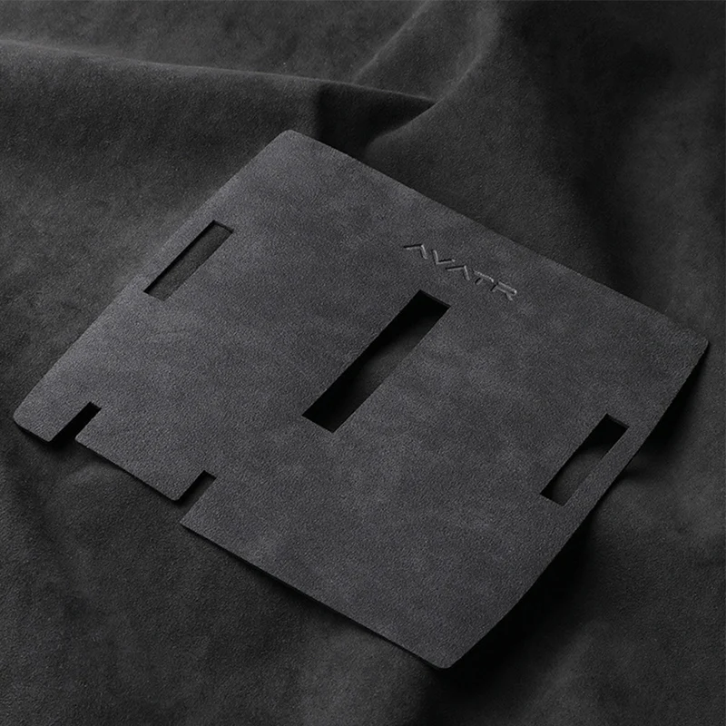 

Для Avatr 11 2023, автомобильное центральное управление, беспроводная зарядная панель, замшевый мобильный телефон, нескользящие аксессуары из алькантары