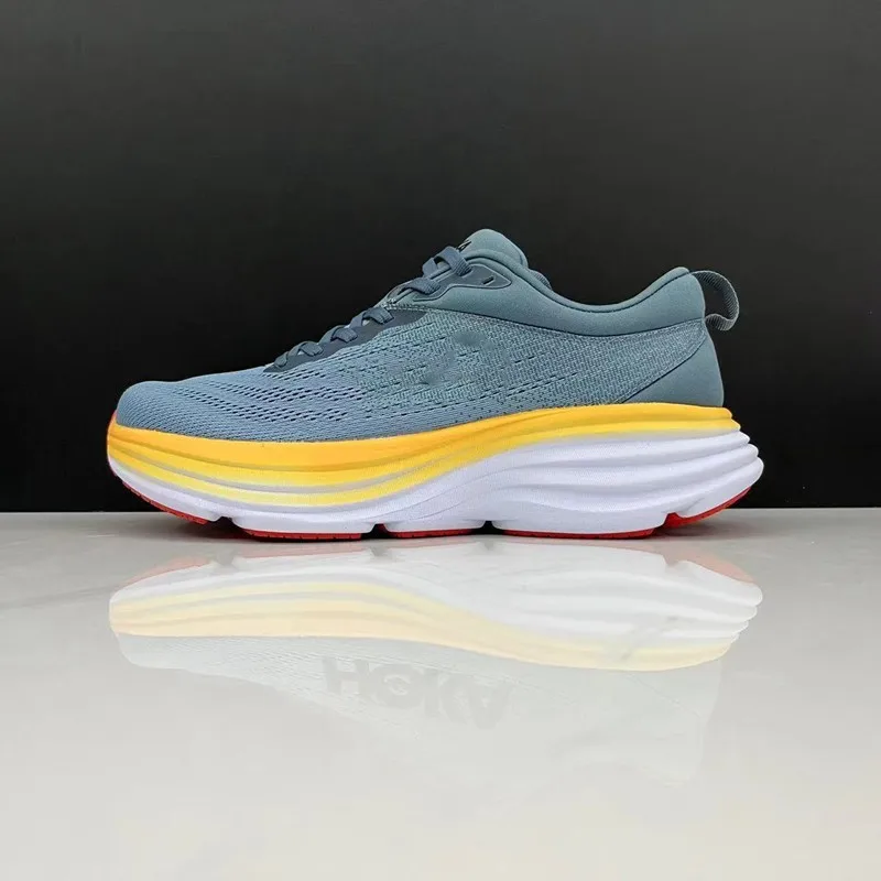 

New Bondi 8 Road Running Shoes One Lightweight Cushioning Long Distance Men Women Shipping Lifestyle Outdoor Sneakers