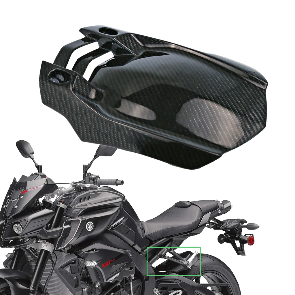 

For Yamaha MT-10 FZ-10 2016 - 2019 2020 2021 Motorcycle Accessories 3k Carbon Fiber Rear Fender Splash Mud Guard Mudguards