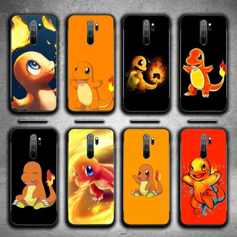 

BANDAI-Charmander-Pokemon Phone Case For Redmi 9A 8A 7 6 6A Note 9 8 10 8T Pro Max 9 K20 K30 K40 Pro PocoF3 Note11 5G Case