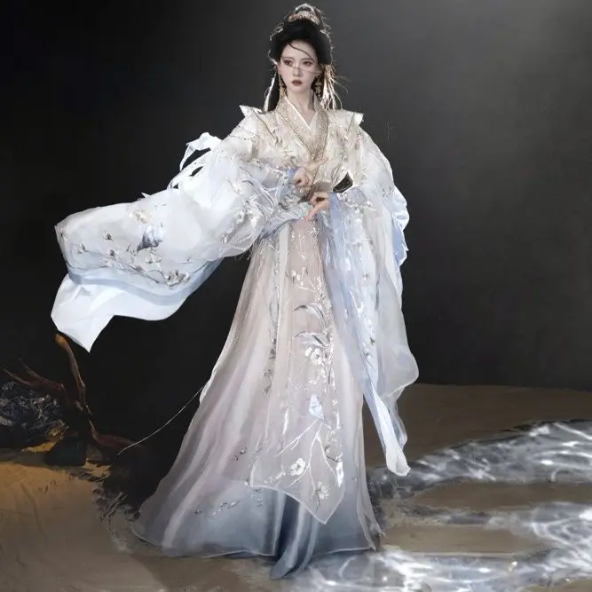 Женская Вышивка Hanfu Ji Yue Yao Guang Wei Jin Feng для тяжелой промышленности супер