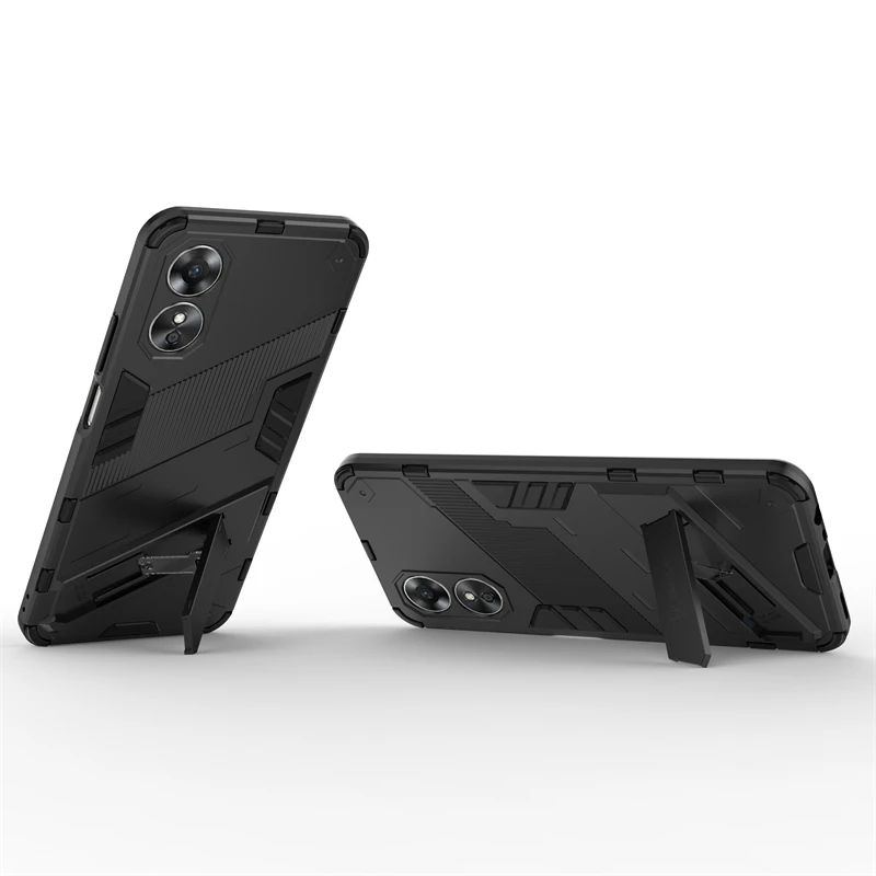 Holder Case For OPPO A17 Cover For OPPO A17 Capas Shockproof Phone Bumper Back New Kickstand Back Cover For OPPO A17 A 17 Fundas