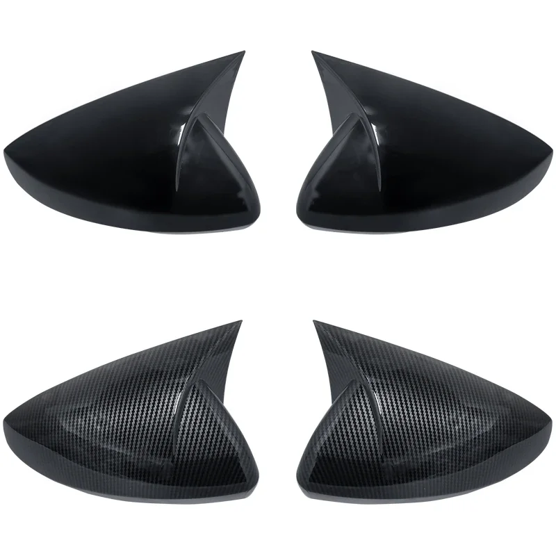 Карбоновая Крышка для бокового зеркала VW polo 2019 2020 2021 черные колпачки заднего вида