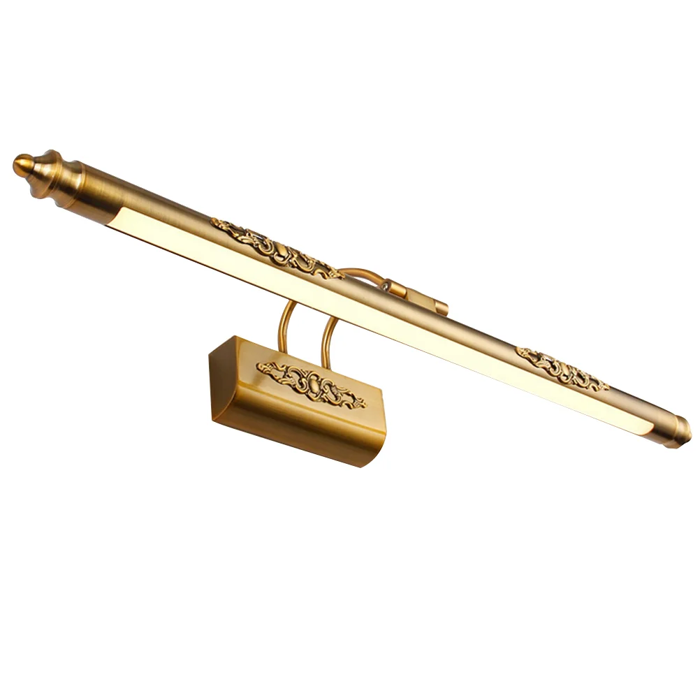 

50CM Bathroom Mirror Lamp Waterproof Retro Bronze Cabinet Vanity Mirror Lights (White Light)