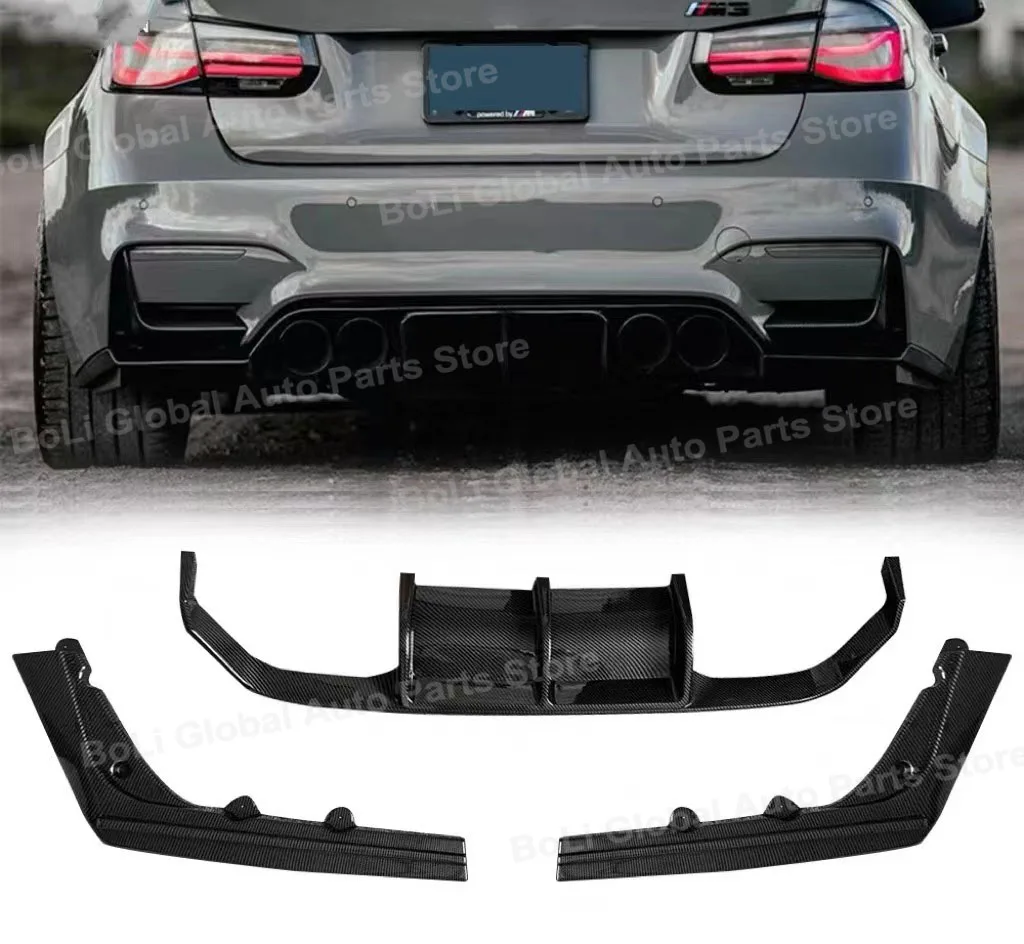 Автомобильный задний диффузор бампер для BMW F80 M3 Sedan 4 Door F82 Coupe F83 M4 2015-2020 спойлер на