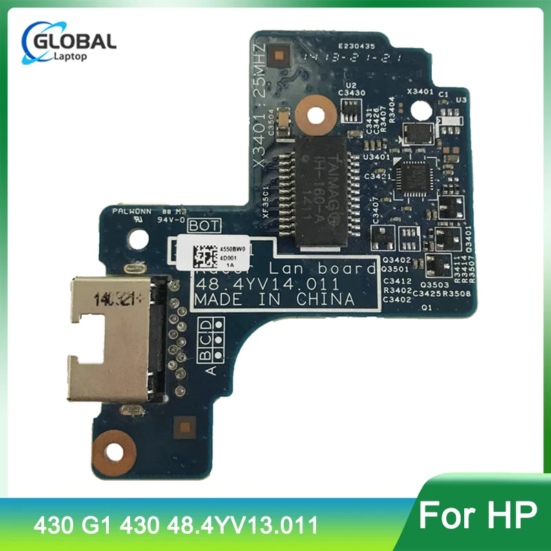 

Original Genuine For HP 430 G1 430 VGA Board Laptop NIC Button Board Interface Card Board 48.4YV14.011 100% Tested