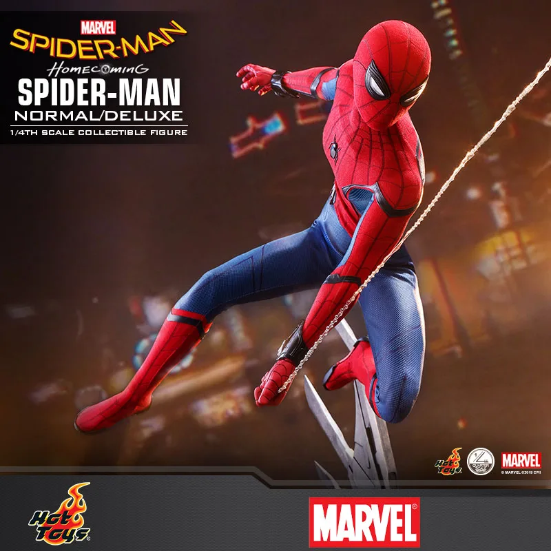 

Hot Toys Spider-Man: Homecoming Spider-Man (Deluxe Version) 1/4Th Scale Collectible Action Figure Toy Christmas Gift Original