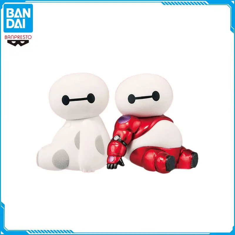 Flocking Baymax Intelligent Robot Collectible Model Children Birthday Gift Toys Bandai Disney Original