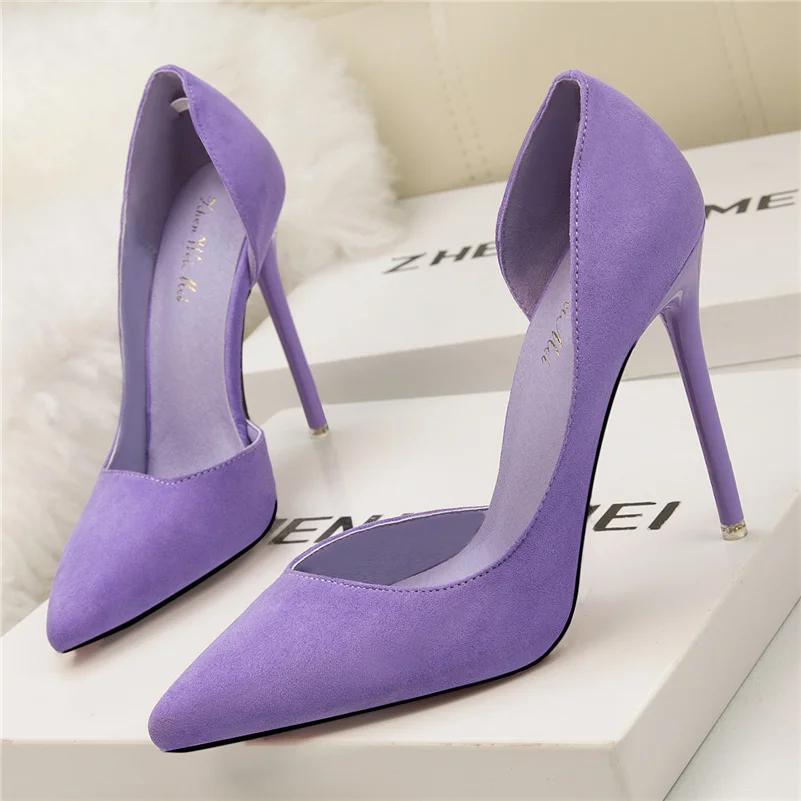 

2023 Women 10cm High Heels Pumps Scarpins Wedding Bridal Stiletto Heels Lady Fetish Blue Burgundy Sweet Cheap Quality Prom Shoes