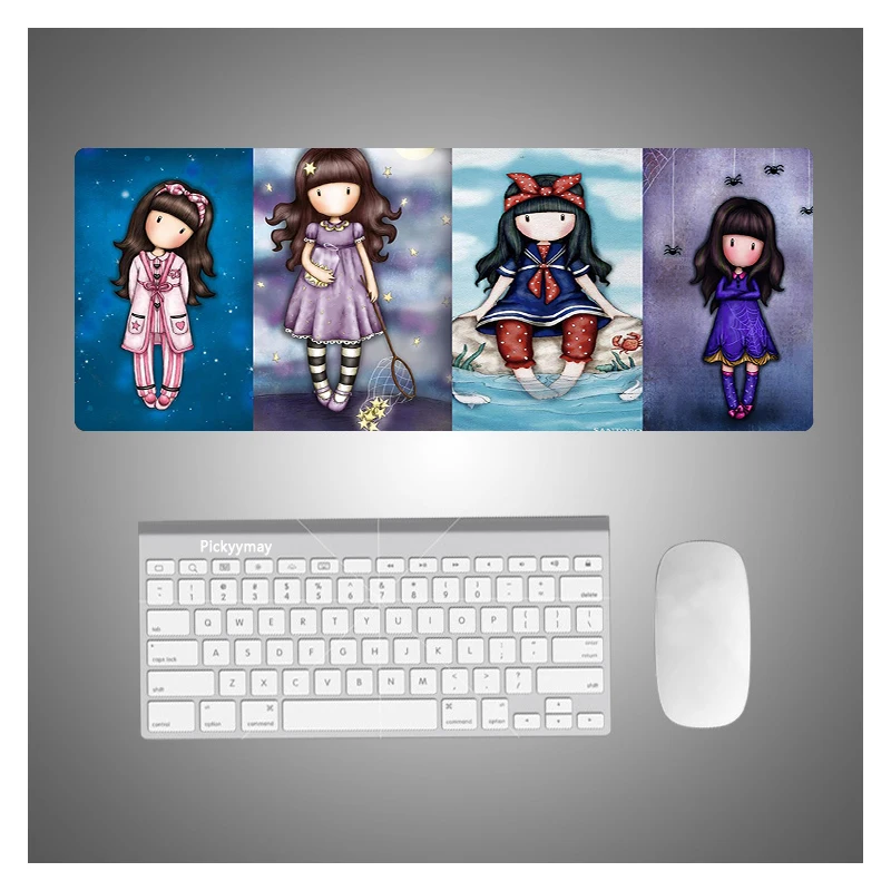 

Anime Santoro Gorjuss Gamer PC Desk Mat Gaming Accessories Mousepad Keyboard Office Carpet Mausepad XXL Mouse Mats Pads Razer
