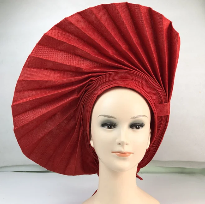 

nigerian aso oke headtie african headtie women head wrap turban gele headtie femme scarf high quality sego headtie for party