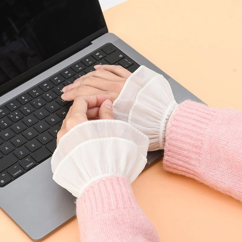 Новый стиль наручные манжеты для девочек съемная милая рубашка-юбка