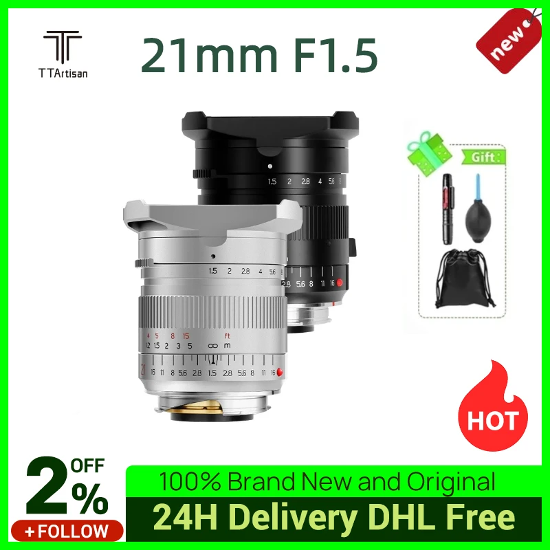 

Объектив TTArtisan 21 мм F1.5 Full Fame для Sony E Canon RF Nikon Z для камер Leica L mount