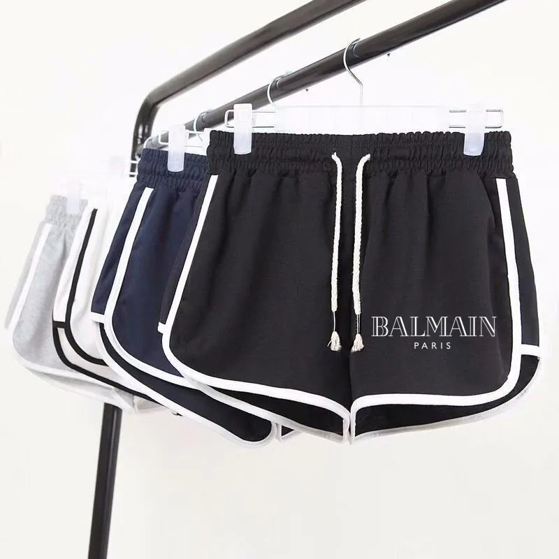 

Summer Fashion Casual Bottoms Shorts Women Candy Color Breathable Plus Size Shorts Casual Lady Elastic Waist Sports Short Pants