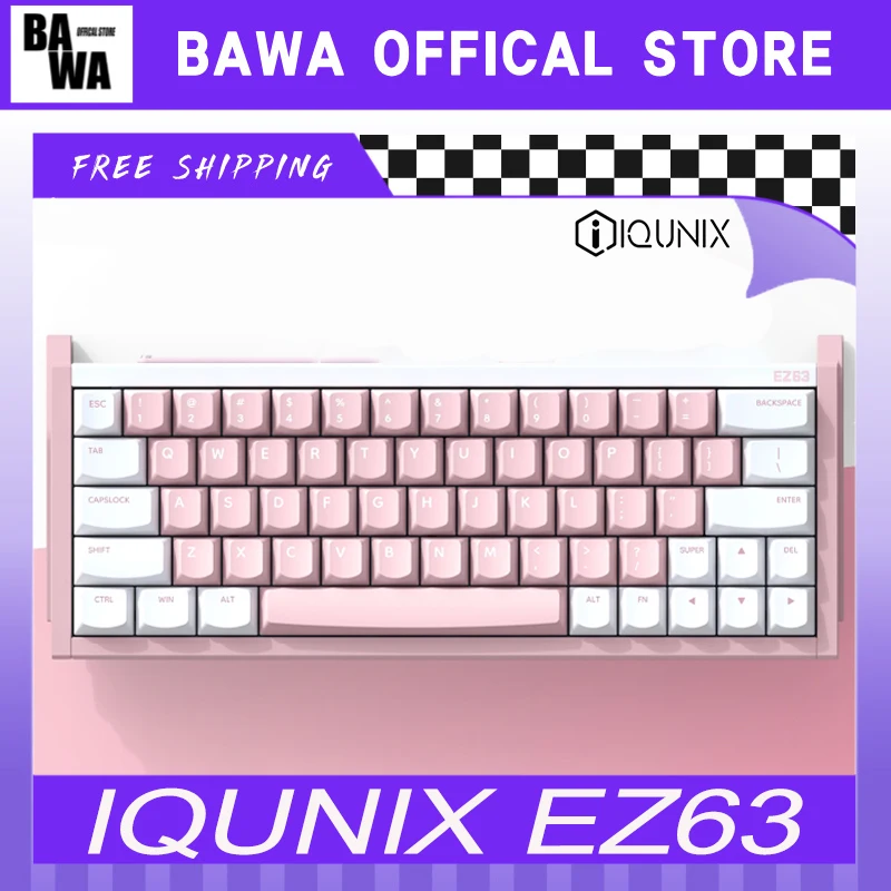 Iqunix Ez63 клавиатура с магнитной осью игровая из алюминиевого сплава на заказ