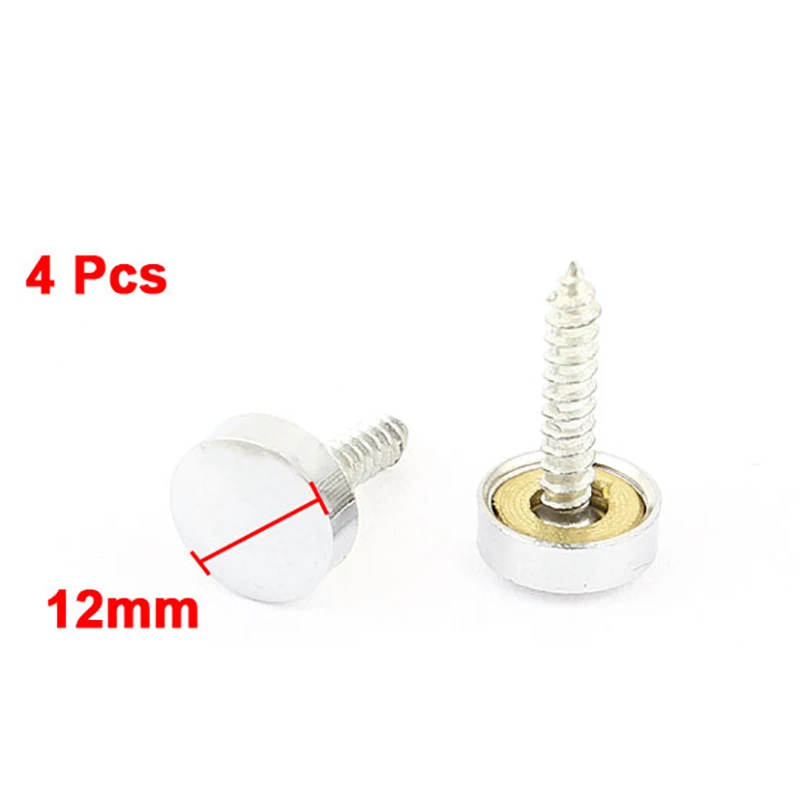 

4 шт. 12/16/18/22/25/26/40 мм Диаметр винтовой крышки Декор зеркальный колпачок для ногтей крепеж для покрытия фиксации зеркал стеклянный стол мебель набор винтов