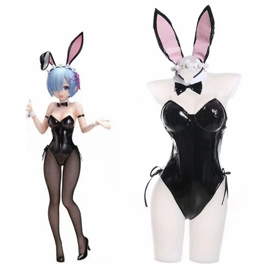 

Ram Rem Bunny Girl Cosplay Costumes Halloween Christmas Party Sets Uniform Suits Cosplay Anime for Girls