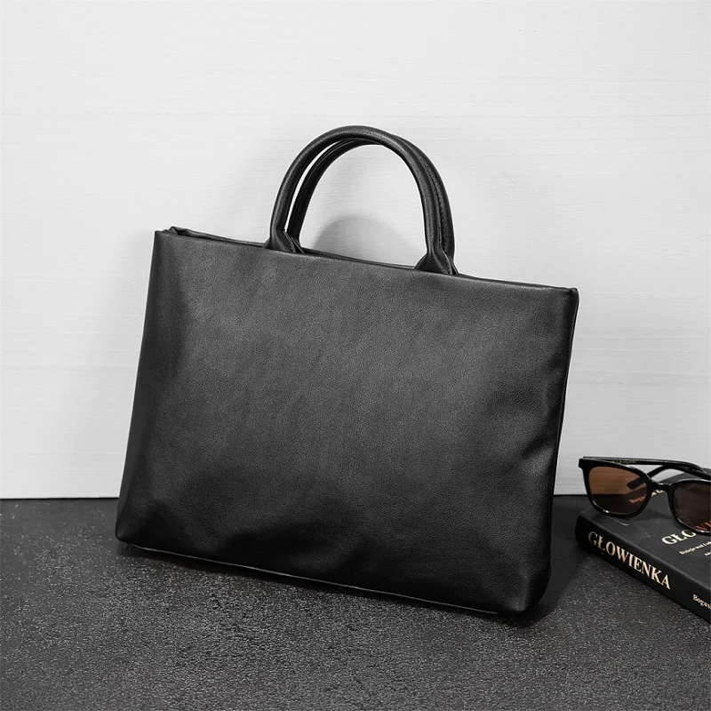 Кожаные мужские портфели Модная сумка для ноутбука Мужские деловые сумки файлов