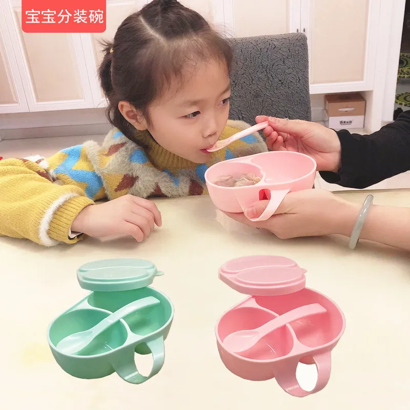 

Детская пищевая добавка, разделенная миска, миска для рисовой пасты, легко носить с собой