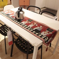 american country table flag fabric western table cloth piano cloth table pad cotton and linen insulation pad chef