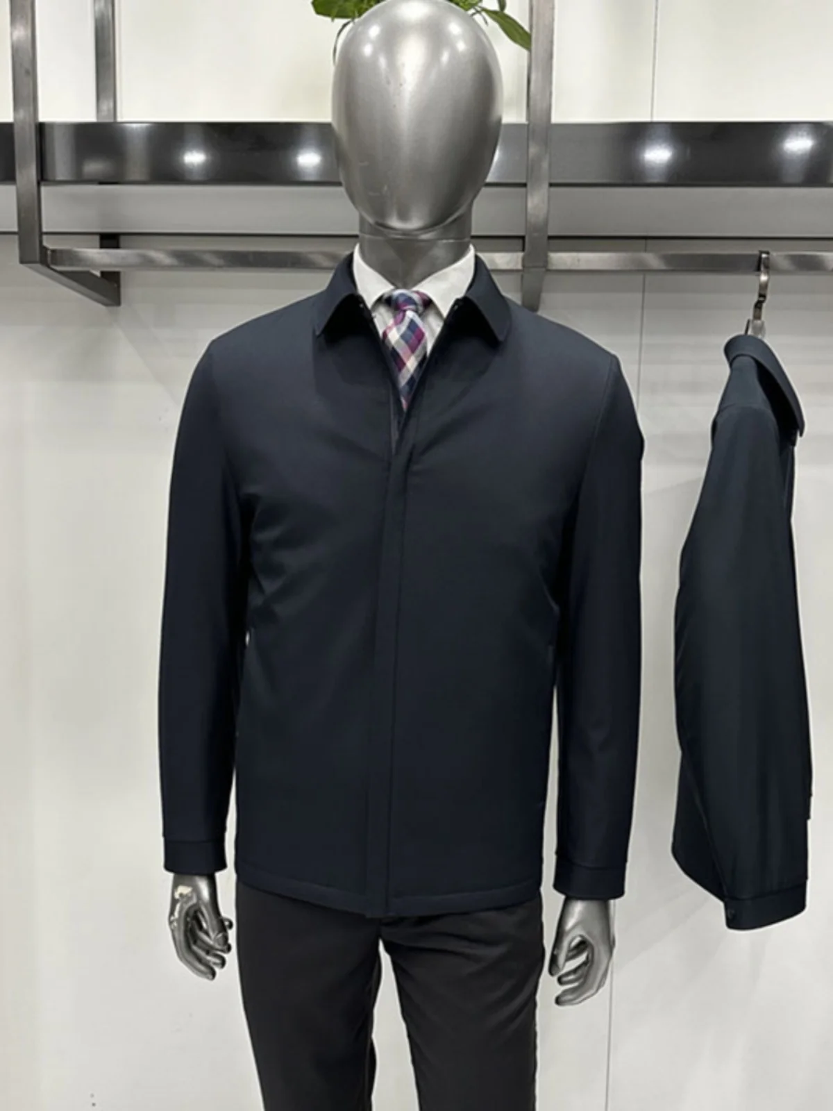 24 новая мужская куртка с хлопковой подкладкой и лацканами часть куртки шелковым