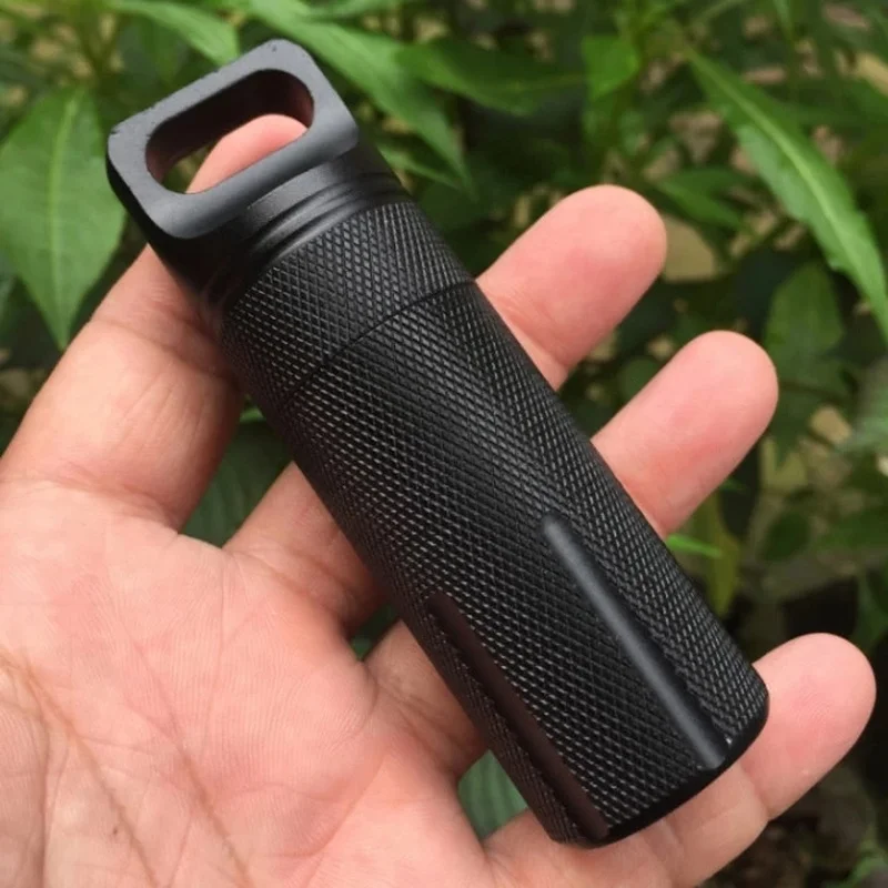 

1Pc Outdoor Dry Bottle Capsule EDC Waterproof Hike Box Survive Seal Trunk Container Case Holder Storage Camp Medicine Match Pill