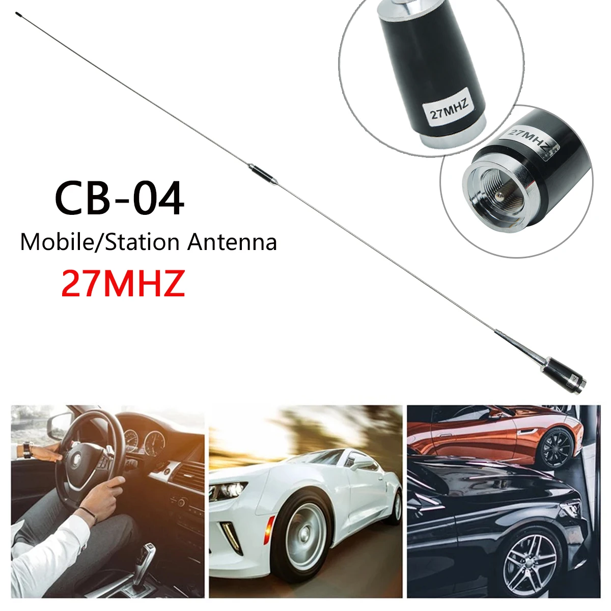 27 МГц CB радиоантенна PL259 Мужская антенна совместимая с CB-27 CB-40M AT-6666 Φ Midland/unit Mobile Radio